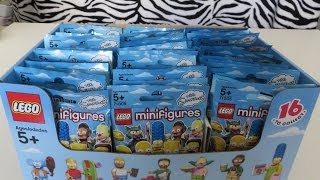 Lego Simpsons Minifigures Series 13 Box 60 Packs Opening Review Round 5 [upl. by Nytsirk]