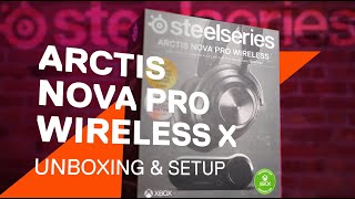 Arctis Nova Pro Wireless X Unboxing and Setup [upl. by Scrogan]