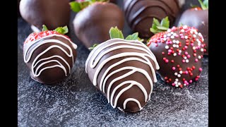 Easy Chocolate Covered Strawberries [upl. by Okimik]