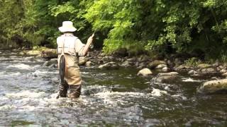 River fly fishing techniques [upl. by Lelith]