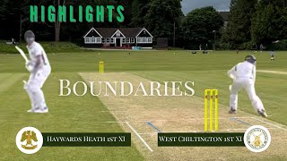 Boundaries HHCC 1st XI v West Chiltington 1st XI 27072024 [upl. by Giavani]