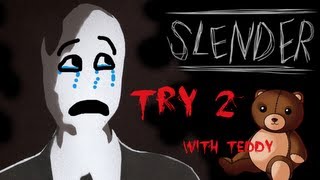 SLENDER Try 2 TRUE FEAR AND TEARS w Teddy EPIC REACTION [upl. by Greenes]