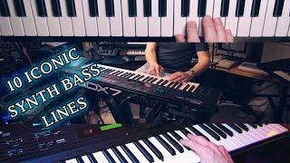 10 Iconic Synth Bass Lines [upl. by Hassi155]