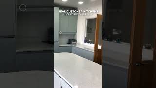 Luca Matt Cornflower Blue Handleless Kitchen  3892  DIY Kitchens [upl. by Blackington]