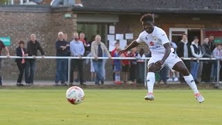 HIGHLIGHTS Tshimangas Brackley brace  Brackley Town 52 MK Dons XI [upl. by Sigrid]