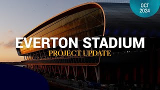 WORK CONTINUES ON THE FINER DETAILS 🔵🤩  Latest project update from Everton Stadium [upl. by Akeret]