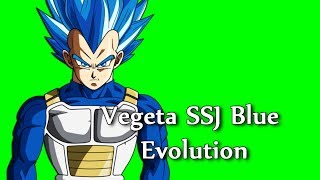 Vegeta SSJ Blue Evolution Green Screen Part1 [upl. by Devol945]