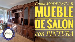 MODERNIZAR un Mueble de Salón con PINTURA  Pintar BOISSERIE [upl. by Sparrow178]