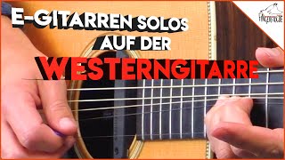 5 EGitarren Rock Solos auf der Westerngitarre gespielt [upl. by Eenehs853]