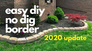 easy diy No Dig Border 2020 UPDATE [upl. by Wolk]