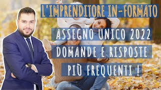 ASSEGNO UNICO 2022  LE DOMANDE E RISPOSTE DELLINPS [upl. by Elfreda436]