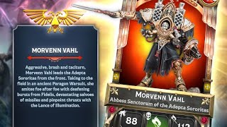 Warhammer Combat Cards Introducing Supreme Commander Morvenn Vahl [upl. by Haimirej334]