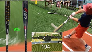 CAT 9 vs Victus Vandal USSSA Exit Speed Comparison [upl. by Eiram]