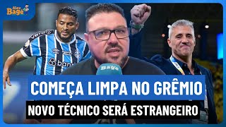 🇪🇪⚫️⚽️🔵 Grêmio começa processo de “limpeza” no elenco comissão técnica Novo treinador vem de fora [upl. by Sedaiuqlem]