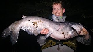 Catfishing from Shore Bank fishing locations  catfish bait rigs amp gear [upl. by Haisoj]