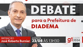 Debate para prefeito de Diadema  ASSISTA AO VIVO NESTA SEXTA 23 [upl. by Egroej]