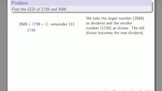 euclidean algorithm [upl. by Tanner654]