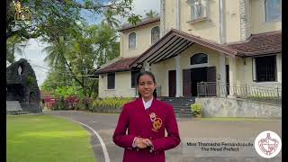 Miss Thamasha Fernandopulle  The Head Prefect [upl. by Nielson543]