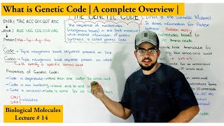 The Genetic code  Code vs Codon  Triplet code system [upl. by Nolak]