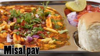 Easy misal pav recipe in hindi  Misal pav street style  Rita in the kitchen [upl. by Learsi654]