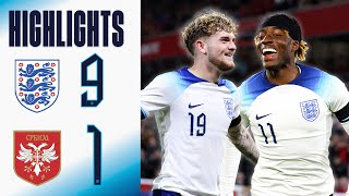 England U21 91 Serbia U21  Young Lions Put 9 Past Serbia  Highlights [upl. by Hugo697]