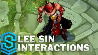 Lee Sin Special Interactions [upl. by Obmar148]