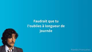 Francis Cabrel  Encore et encore Paroles [upl. by Melac585]