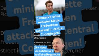 Denmark’s Prime Minister Mette Frederiksen attacked in central Copenhagen news denmark worldnews [upl. by Reeves]