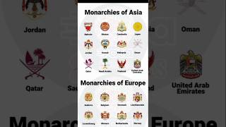 Monarchies Of Different Countries shorts monarchie monarchies worlddatashorts education [upl. by Patten49]