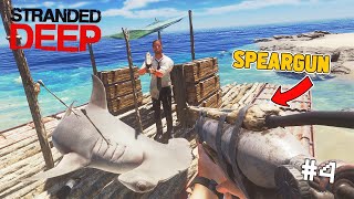 MEMBUAT SENJATA TERKUAT di PULAU INI DAN MENGUPGRADE RAFT KITA MAKIN KEREN 5【STRANDED DEEP】 [upl. by Nosdrahcir]