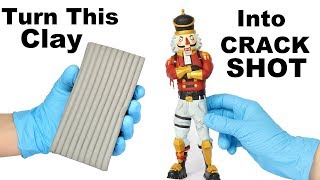 How To Sculpt CRACKSHOT from Fortnite polymer clay tutorial [upl. by Cahilly]