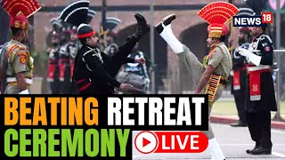 Beating Retreat Ceremony At Attari Wagah Border  Independence Day Live  Attari Border Live [upl. by Neetsyrk]