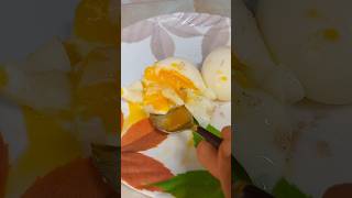 half boiled egg love etingshow indianrecipe shortvideo boiledegg [upl. by Eneliak]