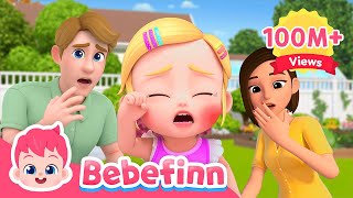 Bebefinns got a booboo 😭  EP70  BooBoo Song for Kids  Bebefinn Sing Along2  Nursery Rhymes [upl. by Attenrev348]