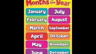 months of the year with sound [upl. by Isabea]