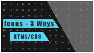 3 Ways To Add Icons to Your Website  HTMLCSS [upl. by Renado889]