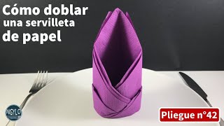 Cómo doblar una servilleta de papel para decorar la mesa  Servilletas decorativas [upl. by Nennerb774]