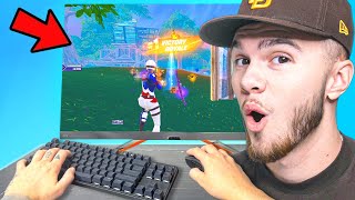 I Played Arena On The BEST FORTNITE MONITOR [upl. by Irrehs]