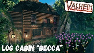 Built A House In The Woods Called Becca In Valheim  TimeLapse Gameplay Build [upl. by Kilan]