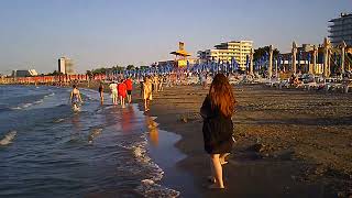 Beach walk in Romania summer 2024 part 29  Mamaia [upl. by Ahsoem]