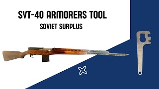 SVT40 Gas Adjustment and armorers tool [upl. by Merth]