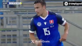 David Strelec Goal Slovakia Vs Sweden 12 All Goals Analysis amp Highlights Result [upl. by Eaj932]