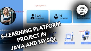 E learning Platform Project in java and MySQL [upl. by Norraj7]