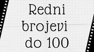 Redni brojevi do 100 [upl. by Esadnac259]