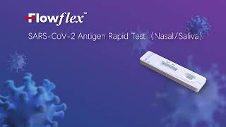 Flowflex SARSCoV2 Antigen Rapid Test Nasal Saliva Saliva swab included [upl. by Danella]