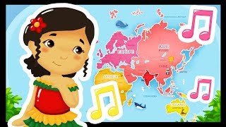 Les pays du monde audio  Chansons pour chanter dans les écoles [upl. by Autum]