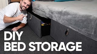 How To Make Under Bed Storage Drawers  On A Budget [upl. by Fionna]