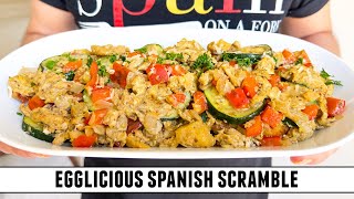 The Absolute Best Scrambled Eggs  Spanish Revuelto de Verduras Recipe [upl. by Mackler]