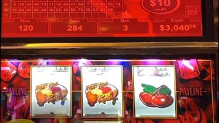 6300 MULTIPLE RED SCREENS Jackpot Handpay playing VGT Slots Magic Slots at Choctaw Casino [upl. by Lirbij]