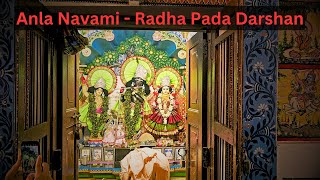 Anla Navami The Divine Radha Pada Darshan 🌸🙏 [upl. by Bertram527]